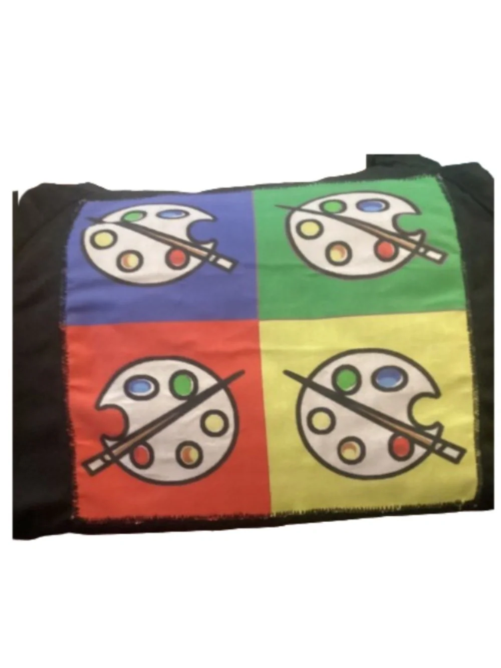 Black Chef’s Apron with Art appliques